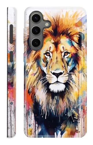Kompatibel mit Samsung Galaxy S24 FE 5G, Schutzhülle für Samsung Galaxy S24 FE, doppellagiger Rundumschutz, Farbgrafiti-Löwe Kompatibel mit Samsung Galaxy S24 FE 5G, Schutzhülle für Samsung Galaxy S24 FE, doppellagiger Rundumschutz, Farbgrafiti-Löwe von ZISKGZO