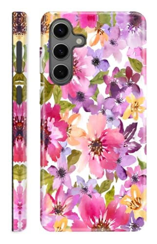 Kompatibel mit Samsung Galaxy S24 FE 5G, Schutzhülle für Samsung Galaxy S24 FE, doppellagiger Rundumschutz, Wasserfarben-Blumen Kompatibel mit Samsung Galaxy S24 FE 5G, Schutzhülle für Samsung Galaxy S24 FE, doppellagiger Rundumschutz, Wasserfarben-Blumen von ZISKGZO