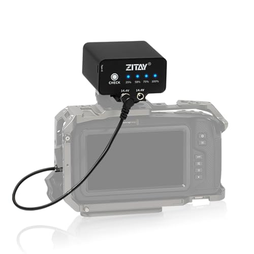 ZITAY 95WH Externer Kamera-Akku, kompatibel mit Blackmagic Pocket Cinema Camera BMPCC 4K 4KPro 6K 6KPro NP-F570, 4-5 Stunden ZITAY 95WH Externer Kamera-Akku, kompatibel mit Blackmagic Pocket Cinema Camera BMPCC 4K 4KPro 6K 6KPro NP-F570, 4-5 Stunden von ZITAY