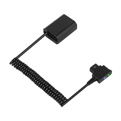 ZITAY D-Tap NP-FZ100 Dummy Akku Dummy Battery V-Mount Akku Spiral Kabel für Sony Alpha A7 III A7R III A7R IV A9 II A9R A9S A7R3 A7S3 FX3 A6600 A7C ZITAY D-Tap NP-FZ100 Dummy Akku Dummy Battery V-Mount Akku Spiral Kabel für Sony Alpha A7 III A7R III A7R IV A9 II A9R A9S A7R3 A7S3 FX3 A6600 A7C von ZITAY