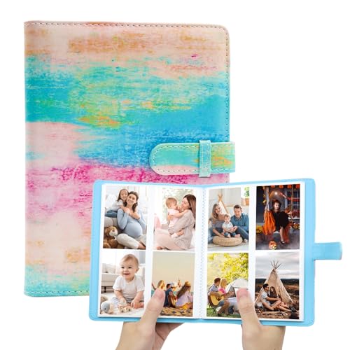 Mini Photo Album, Fits Fujifilm Instax Mini, Fotoalbum mit 64 Taschen, für Speichern Sie 3-Zoll-Fotos und andere Verwendungszwecke (Rosa) von ZITUZY