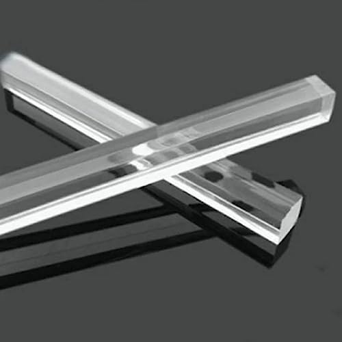 Acryl-Dübel-Stäbe Sticks, 500 mm/20 Zoll transparente, klare, massive Acryl-Vierkantstange aus PMMA for DIY-Handwerk, Kunstbedarf, 2 Stück(50 * 50mm) von ZIUBMVDYC