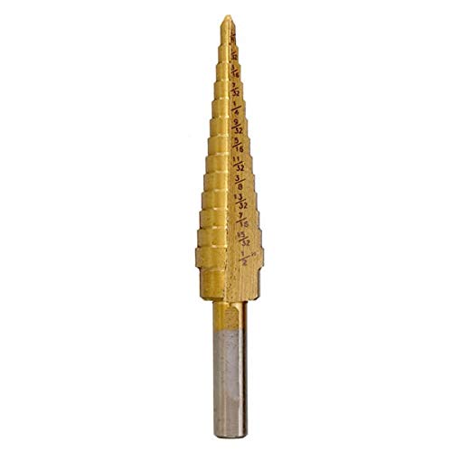 Spiralgenuteter Stufenbohrer, 3 Stück HSS-Rundschaft-beschichtete Schnellwechsel-Stufenbohrer 3/16 1/2 1/8 1/2 1/4 3/4 Zoll Spiralgenuteter Stufenbohrer, 3 Stück HSS-Rundschaft-beschichtete Schnellwechsel-Stufenbohrer 3/16 1/2 1/8 1/2 1/4 3/4 Zoll von ZIUBMVDYC
