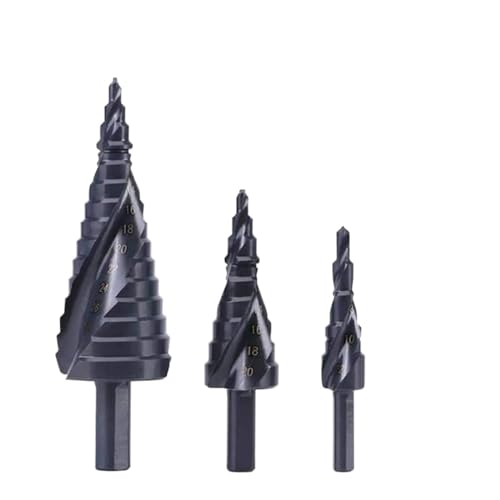 Spiralgenuteter Stufenbohrer, 3-teiliges 32-mm-Kobalt-Stufenbohrer-Set, Stickstoff, hohe Geschwindigkeit Spiralgenuteter Stufenbohrer, 3-teiliges 32-mm-Kobalt-Stufenbohrer-Set, Stickstoff, hohe Geschwindigkeit von ZIUBMVDYC