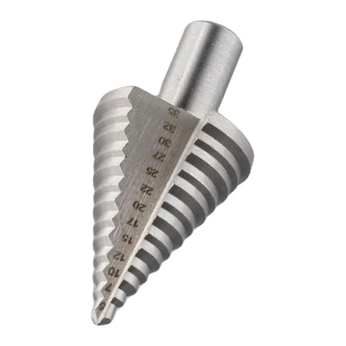 Spiralgenuteter Stufenbohrer, 35-Stufen-Bohrer, gerade, beschichtetes Holz, Metallloch Spiralgenuteter Stufenbohrer, 35-Stufen-Bohrer, gerade, beschichtetes Holz, Metallloch von ZIUBMVDYC