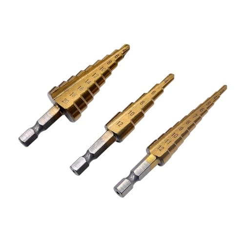 Spiralgenuteter Stufenbohrer, 4 Stück/Set 3 12 mm 4 12 mm 4 20 mm gerader Stufenbohrer Spiralgenuteter Stufenbohrer, 4 Stück/Set 3 12 mm 4 12 mm 4 20 mm gerader Stufenbohrer von ZIUBMVDYC