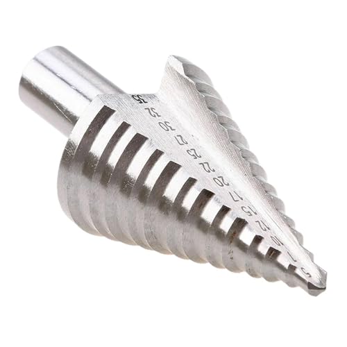 Spiralgenuteter Stufenbohrer, 5 35 mm beschichtete Stufenbohrer, HSS, gerader Stufenkegel Spiralgenuteter Stufenbohrer, 5 35 mm beschichtete Stufenbohrer, HSS, gerader Stufenkegel von ZIUBMVDYC
