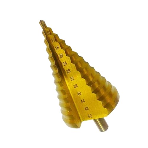 Spiralgenuteter Stufenbohrer, 52 mm Stufenbohrer-Set, gerader Nutfräser für Spiralgenuteter Stufenbohrer, 52 mm Stufenbohrer-Set, gerader Nutfräser für von ZIUBMVDYC