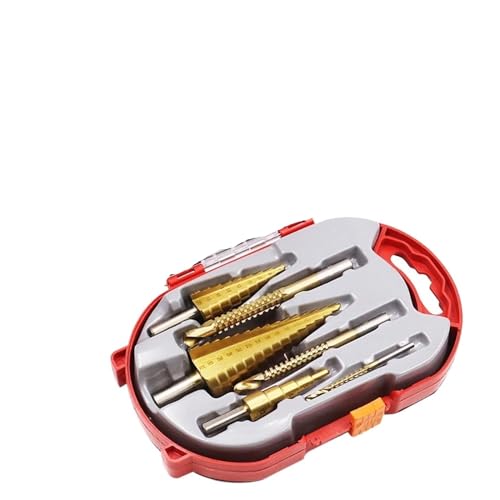 Spiralgenuteter Stufenbohrer, 6PCS 4 32mm 8mm Stufenbohrer Sägebohrer-Set Spiralgenuteter Stufenbohrer, 6PCS 4 32mm 8mm Stufenbohrer Sägebohrer-Set von ZIUBMVDYC