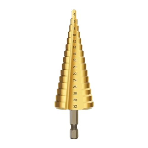Spiralgenuteter Stufenbohrer, HSS-Stufenbohrer, Hochgeschwindigkeits-Stufenbohrer-Set, Sägebohrwerkzeuge Spiralgenuteter Stufenbohrer, HSS-Stufenbohrer, Hochgeschwindigkeits-Stufenbohrer-Set, Sägebohrwerkzeuge von ZIUBMVDYC