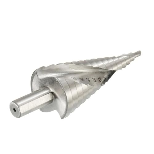 Spiralgenuteter Stufenbohrer, Stufenbohrer, 1 Stück, 32 mm, Pagodenbohrer, Sechskantschraubenbohrer(20mm) von ZIUBMVDYC