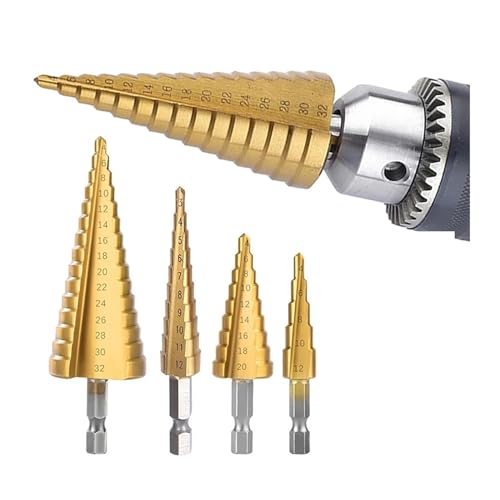 Spiralgenuteter Stufenbohrer, Stufenbohrer 32 mm for Bohren von Elektrowerkzeugen aus Metall Spiralgenuteter Stufenbohrer, Stufenbohrer 32 mm for Bohren von Elektrowerkzeugen aus Metall von ZIUBMVDYC