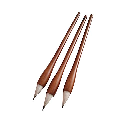 ZIUBMVDYC Chinesischer Pinsel, Künstler-Kalligraphie- und Mischhaarpinsel, 3-teiliges Set, gut for Blumenmalerei: Lotus-Pfingstrose usw. Kalligraphie im Lishu-Stil ZIUBMVDYC Chinesischer Pinsel, Künstler-Kalligraphie- und Mischhaarpinsel, 3-teiliges Set, gut for Blumenmalerei: Lotus-Pfingstrose usw. Kalligraphie im Lishu-Stil von ZIUBMVDYC