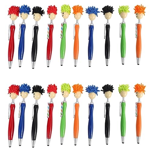 ZIUTPDAX 20 Stück Mop Topper Stifte Bildschirmreiniger Stylus Stifte 3-in-1 Stylus Pen Duster für Kinder und Erwachsene von ZIUTPDAX
