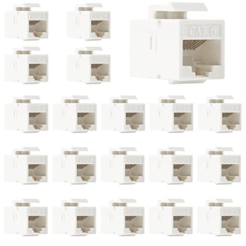ZIWIMEGO RJ45 Cat6 Keystone Koppler, Buchse auf Buchse Cat6 Keystone Buchse, Keystone Koppler Ethernet Einsatz für Cat6 Kabel Extender Netzwerkkabel Inline Modular ZIWIMEGO RJ45 Cat6 Keystone Koppler, Buchse auf Buchse Cat6 Keystone Buchse, Keystone Koppler Ethernet Einsatz für Cat6 Kabel Extender Netzwerkkabel Inline Modular von ZIWIMEGO