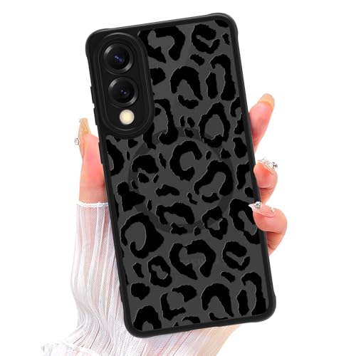 ZIYE Magnetische Schutzhülle für Galaxy S25 Edge, Leopardenmuster, mit Kameraschutz, Silikon, TPU, Handy-Schutzhülle, Geparden-Design, kompatibel mit Samsung Galaxy S25 Edge von ZIYE