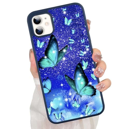 ZIYE Schmetterlings-Schutzhülle für iPhone 11, süßes blaues Schmetterlingsmuster-Design für Mädchen und Frauen, Fallschutz, kratzfest, stoßfest, schützende schlanke Handyhülle für iPhone 11 6,1 Zoll ZIYE Schmetterlings-Schutzhülle für iPhone 11, süßes blaues Schmetterlingsmuster-Design für Mädchen und Frauen, Fallschutz, kratzfest, stoßfest, schützende schlanke Handyhülle für iPhone 11 6,1 Zoll von ZIYE