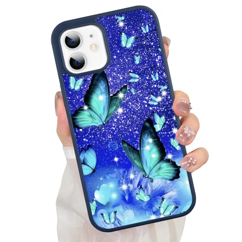 ZIYE Schmetterlings-Schutzhülle für iPhone 12 Pro, süßes blaues Schmetterlingsmuster-Design für Mädchen und Frauen, Fallschutz, kratzfest, stoßfest, schützende schlanke Handyhülle für iPhone 12 Pro ZIYE Schmetterlings-Schutzhülle für iPhone 12 Pro, süßes blaues Schmetterlingsmuster-Design für Mädchen und Frauen, Fallschutz, kratzfest, stoßfest, schützende schlanke Handyhülle für iPhone 12 Pro von ZIYE