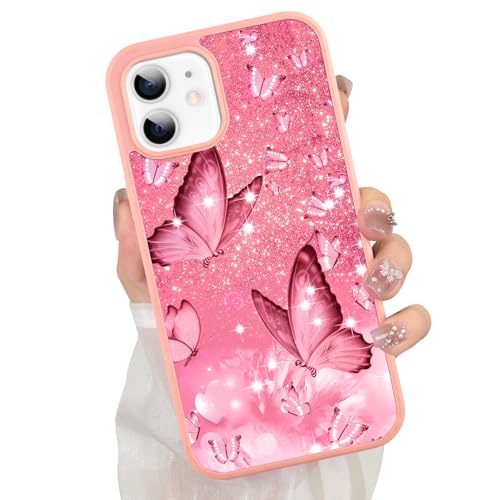ZIYE Schmetterlings-Schutzhülle für iPhone 12 Pro, süßes rosa Schmetterlingsmuster-Design für Mädchen und Frauen, Fallschutz, kratzfest, stoßfest, schützende schlanke Handyhülle für iPhone 12 Pro 6,3 ZIYE Schmetterlings-Schutzhülle für iPhone 12 Pro, süßes rosa Schmetterlingsmuster-Design für Mädchen und Frauen, Fallschutz, kratzfest, stoßfest, schützende schlanke Handyhülle für iPhone 12 Pro 6,3 von ZIYE