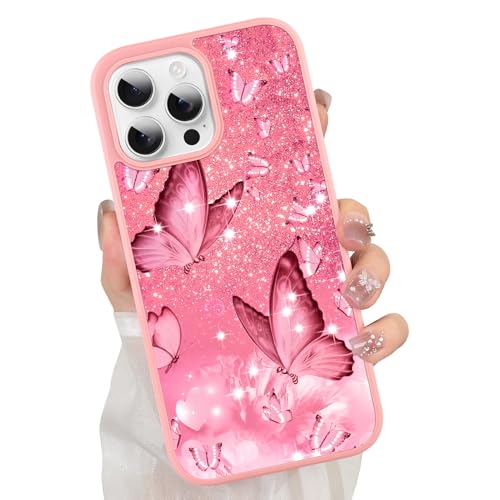 ZIYE Schmetterlings-Schutzhülle für iPhone 13 Pro, süßes rosa Schmetterlingsmuster-Design für Mädchen und Frauen, Fallschutz, kratzfest, stoßfest, Schutzhülle für iPhone 13 Pro 6,3 Zoll ZIYE Schmetterlings-Schutzhülle für iPhone 13 Pro, süßes rosa Schmetterlingsmuster-Design für Mädchen und Frauen, Fallschutz, kratzfest, stoßfest, Schutzhülle für iPhone 13 Pro 6,3 Zoll von ZIYE