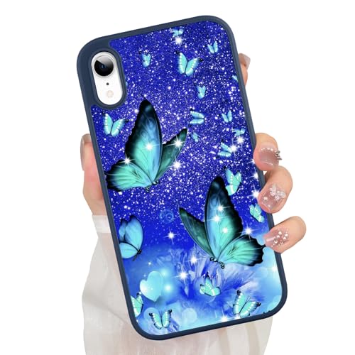 ZIYE Schmetterlings-Schutzhülle für iPhone XR, süßes blaues Schmetterlingsmuster-Design für Mädchen und Frauen, Fallschutz, kratzfest, stoßfest, schützend, schlanke Handyhülle für iPhone XR 6,1 Zoll ZIYE Schmetterlings-Schutzhülle für iPhone XR, süßes blaues Schmetterlingsmuster-Design für Mädchen und Frauen, Fallschutz, kratzfest, stoßfest, schützend, schlanke Handyhülle für iPhone XR 6,1 Zoll von ZIYE