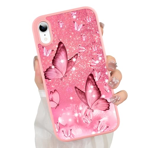 ZIYE Schmetterlings-Schutzhülle für iPhone XR, süßes rosa Schmetterlingsmuster-Design für Mädchen und Frauen, Fallschutz, kratzfest, stoßfest, schützend, schlanke Handyhülle für iPhone XR 6,1 Zoll ZIYE Schmetterlings-Schutzhülle für iPhone XR, süßes rosa Schmetterlingsmuster-Design für Mädchen und Frauen, Fallschutz, kratzfest, stoßfest, schützend, schlanke Handyhülle für iPhone XR 6,1 Zoll von ZIYE