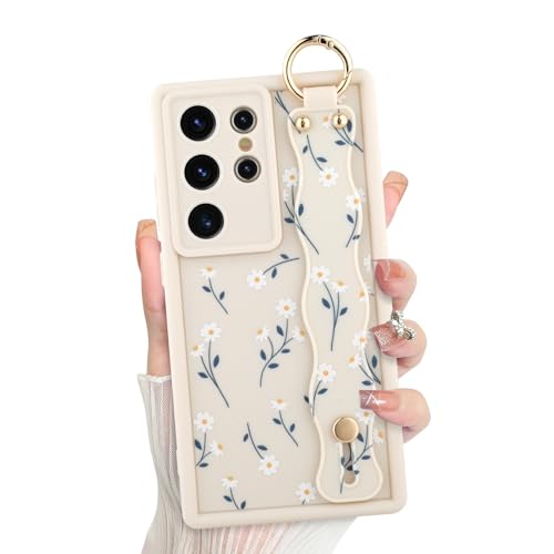ZIYE Schutzhülle für Samsung Galaxy S22 Ultra mit Fingerschlaufe, süße Gänseblümchen Blumen Floral Handyhülle für Damen und Herren, strapazierfähiges Silikon, stoßfeste Schutzhülle, Gänseblümchen ZIYE Schutzhülle für Samsung Galaxy S22 Ultra mit Fingerschlaufe, süße Gänseblümchen Blumen Floral Handyhülle für Damen und Herren, strapazierfähiges Silikon, stoßfeste Schutzhülle, Gänseblümchen von ZIYE