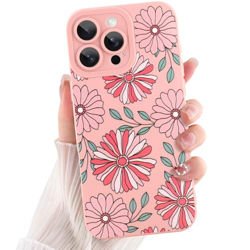 ZIYE Schutzhülle für iPhone 16 Pro, Blumenmuster, weiches, flexibles TPU-Design, Kameraschutz, bunte, niedliche rosa Blumen, Schutzhülle für Damen und Mädchen ZIYE Schutzhülle für iPhone 16 Pro, Blumenmuster, weiches, flexibles TPU-Design, Kameraschutz, bunte, niedliche rosa Blumen, Schutzhülle für Damen und Mädchen von ZIYE
