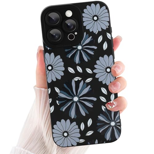 ZIYE Schutzhülle für iPhone 16 Pro Max, Blumenmuster, weiches, flexibles TPU-Design, Kameraschutz, bunte, niedliche schwarze Blumen, Schutzhülle für Damen und Mädchen ZIYE Schutzhülle für iPhone 16 Pro Max, Blumenmuster, weiches, flexibles TPU-Design, Kameraschutz, bunte, niedliche schwarze Blumen, Schutzhülle für Damen und Mädchen von ZIYE