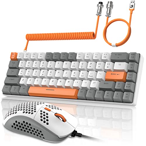 TORTOISE LOOK Ziyou LANG RK-T8PR0 Combo de teclado y Mouse mecánico para juegos Con Cable 65% Con retroiluminación LED RGB Anti-fantasma TK von ZIYOU LANG