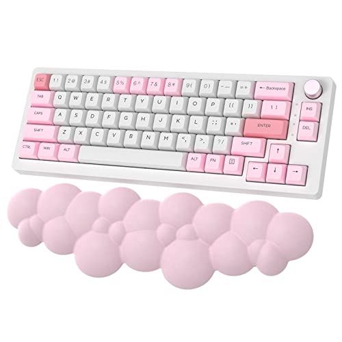 ZIYOU LANG Gaming-Tastatur-Handgelenkauflage, Memory-Schaum-Handgelenkauflage, ergonomische Handauflage, Schreibtisch-Handgelenk zur Schmerzlinderung beim Tippen auf der Tastatur – Rosa-Lila von ZIYOU LANG