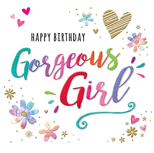Geburtstagskarte für Frauen, Motiv Gorgeous Girl – 138 mm Quadratmeter – ZIZI Karten von ZIZI Ltd