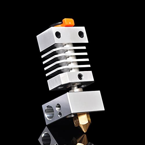 Super Print Ender 3 All Metal Hotend Precision Hotend Titanium Alloy Heat Break for 3D Printer Ender 3/Ender 3 V2 /Ender 3 Pro/Ender 5 /Pro CR-10 CR10S CR-10 S4,S5.(Brass Nozzle Kit) von ZIZISHU