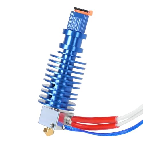 Super Print I3-Me-ga All Metal Hotend 12V 40W Kit,Upgrade Bi-Metal Heatbreak,Heater Block Aluminum,V6 Brass Nozzle 0.4mm for I3-Me-ga,Me-ga X,Me-ga S,Me-ga Pro,V5 Print Head Hotend. von ZIZISHU