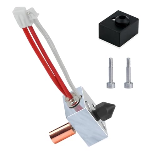Super Print Upgrade Ender 3 s1 Heizblock Hotend Kit,Ender 3 S1 Bi-Metal Heatbreak,MK8 Hardened Steel Nozzle 0.4 for Ender 3 S1,Ender 3 S1 Pro,S1 Plus,CR10 Smart Pro,Sermoon V1,300℃. von ZIZISHU