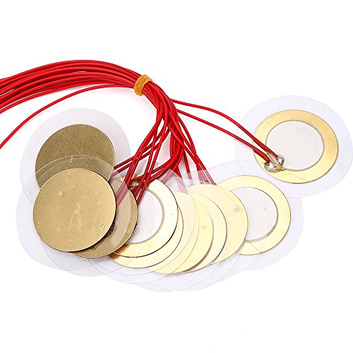 szzijia 20 Stück 35 mm Piezo-Elemente Summer Sounder Sensor Trigger Drum Disc, Gold, Drum-Triggers szzijia 20 Stück 35 mm Piezo-Elemente Summer Sounder Sensor Trigger Drum Disc, Gold, Drum-Triggers von szzijia