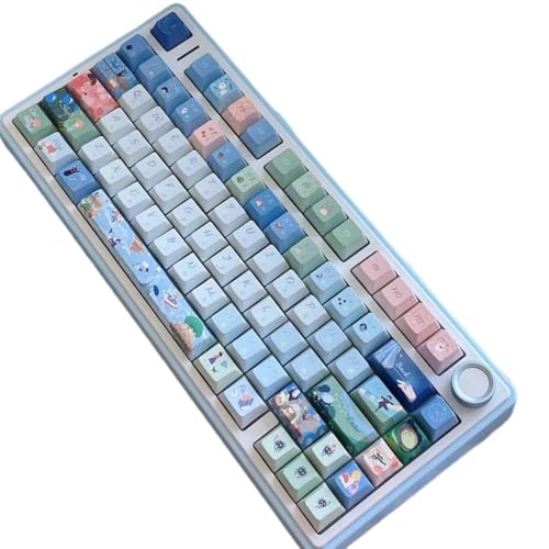 Benutzerdefinierte 143 Tasten PBT Thermosublimation Ergonomische Tastenkappen Kompatibel mit mechanische Tastaturen Geschenke kompatibel mit verschiedenen Marken(Original 143 Keys) von ZJNWTVUH