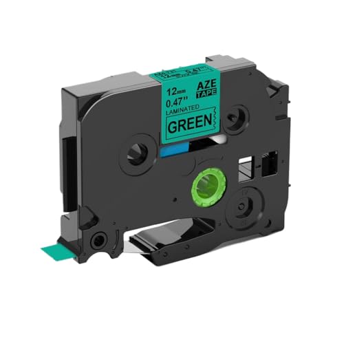 ZJNWTVUH 12mm kompatibel mit Etikettband -231 funktioniert mit Etikettdrucker PTH110 PTD600 P710BT PTD200 und ähnlichen Modellen(Black on Green) von ZJNWTVUH