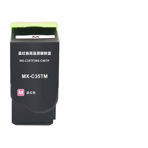 ZJNWTVUH 1pcs Toner-Patrone MX-C35TB MX-C35TC MX-C35TM MX-C35TY-Verwendung Kompatibel mit MX-C357F MX-C407P-Drucker(MX-35T M) von ZJNWTVUH