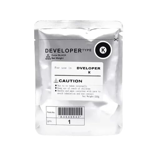 ZJNWTVUH DV321 DV 321 C308 C258 Entwicklerpulver, kompatibel mit C221 C224 C284 C364 C454 C554 C281 CMYK, 250 g(DV321-Black) von ZJNWTVUH