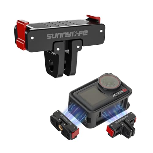 ZJRXM Magnetic Adapter Mount Halterung für DJI Osmo Action 5 Pro Zubehör, Adapterhalterung Erweiterung für DJI Osmo Action 5 Pro/Action 4/3 von ZJRXM