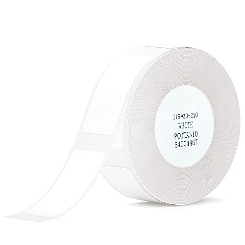 Thermo Etikettenaufkleber für NIIMBOT D11 D110 D101 15 * 30mm Aufkleber Etikettenpapier Wasserfest ölfest Mini-Etikettenpapier kompatibel für NIIMBO für Büro Zuhause -Weiß von ZJRung