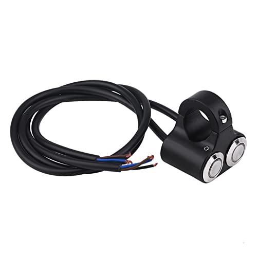 22 Mm Motorrad-Lenkerschalter Scheinwerfer Bremsnebel Licht Ein/Aus mit LED-Indikator-Selbst-Return-Taste für Universelles Motorrad (Selbstreparatur) von ZJchao