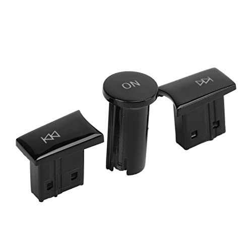 3pcs Set Radio Volumen Einstellen Steuerknopfknopf Elegante Ersatz C -Klasse 2007 2009 GLK 2008 2012 (BLACK) von ZJchao
