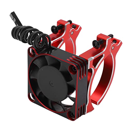 40-Mm-Motorlüfter, Kühlkörperlüfter aus Aluminiumlegierung mit Halterung für Ferngesteuertes Modellauto, Motor mit 40-42 Mm Durchmesser, Perfekte Wärmeableitungswirkung, Leicht von ZJchao