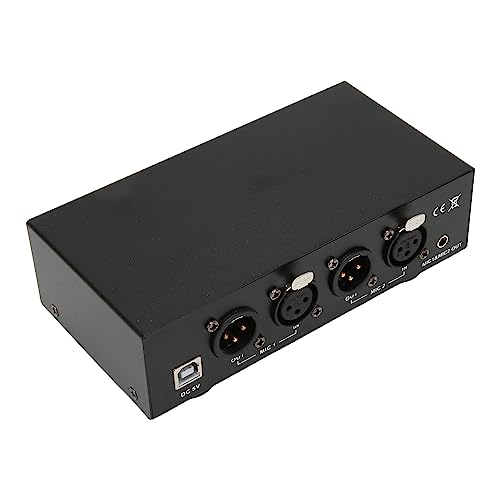 ZJchao 48-V-Phantomspeisung, Professionelle Eisengehäuse-Tiefpassfilterung mit XLR-Kabel für Jedes Kondensatormikrofon-Musikaufzeichnungsgerät ZJchao 48-V-Phantomspeisung, Professionelle Eisengehäuse-Tiefpassfilterung mit XLR-Kabel für Jedes Kondensatormikrofon-Musikaufzeichnungsgerät von ZJchao