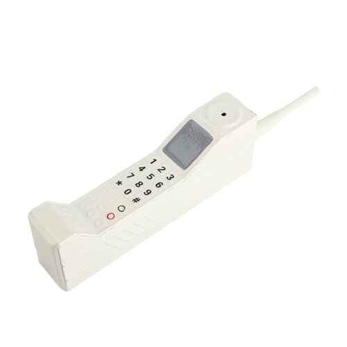 Alte Telefon-Requisite, Schrei-Telefon-Requisite, Tragbare Retro-Handy-Verzierung, Retro-Telefon-Requisite aus Eisen für Heim- oder Bürodekoration (White) von ZJchao