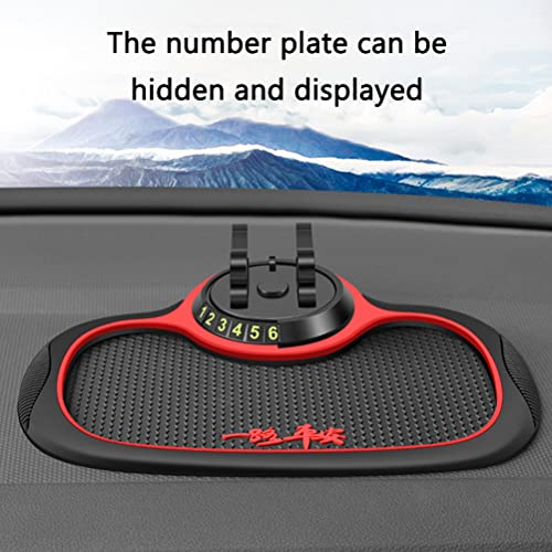 Auto -Armaturenbrett Non -Slip Matte, Armaturenbrett Sticky Pad 8x19x24cm 360 Grad Rotierende Nicht Slip Telefon Pad Gummi Armaturenbrettmatte für Telefone Sonnenbrillenschlüssel (Rutschfeste Matte, von ZJchao
