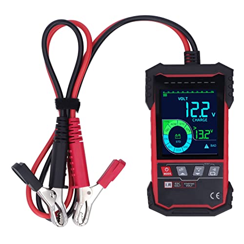 Batterieprüfer, 12 V 24 V CCA Last Automotive Generator Testing Analysator Batterie -Last -Tester Batterie -Monitor mit Auto -Batterie -Tester für LKW -Marine 3.2 Zoll Bildschirm von ZJchao