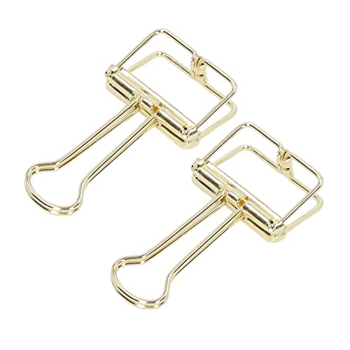 Bindemittel Clips, Bindemittel Clips Kleines Stabiles Metall mit 80 PCs Kleine für Home Office Study (GOLD) von ZJchao